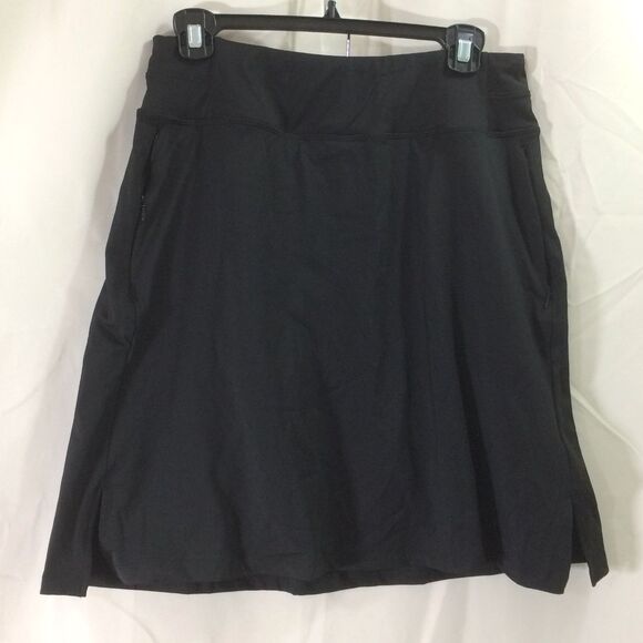 Heathyoga Black Tennis Golf Skort Side Slit Pockets Built-In Shorts NWT Size L - Picture 4 of 6
